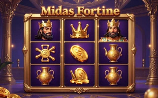 Midas Fortune Slot PG Soft mit K&ouml;nig Midas und goldenen Symbolen