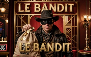 Le Bandit Slot von Hacksaw Gaming mit maskiertem R&auml;uber im Monte Carlo